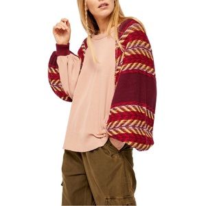 Free People Rainbow Dreams Batwing Sleeve Knit